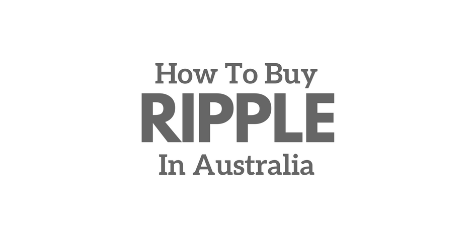 Buying Ripple (XRP) with Australian dollars.